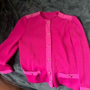 Vintage Long sleeve button pink sweater size s/m